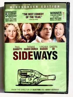 Sideways Dvd (2004) Paul Giamatti, Thomas Haden Church
