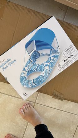 Brand New Inflatable Pool Float with Canopy - 2 Person Lounge (8+ Ages)