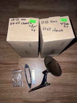 Chevy Chrome Bowtie Side Mirrors