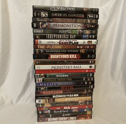 25 Assorted DVD Lot Movies