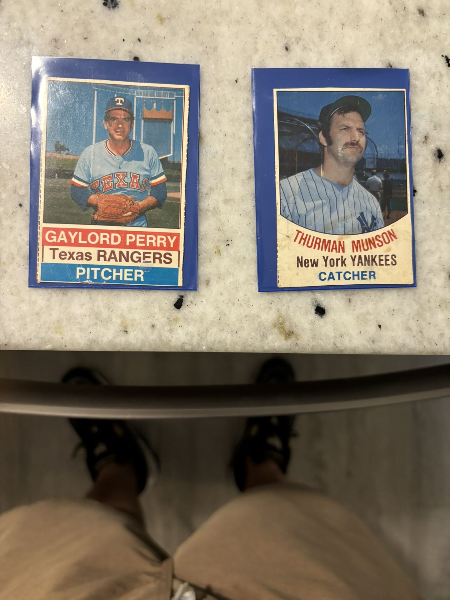 Old HOF Baseball Cards Thurman Munson And Gaylord Perry