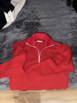Quarter Zip Zara Men Sweater, Both Size L