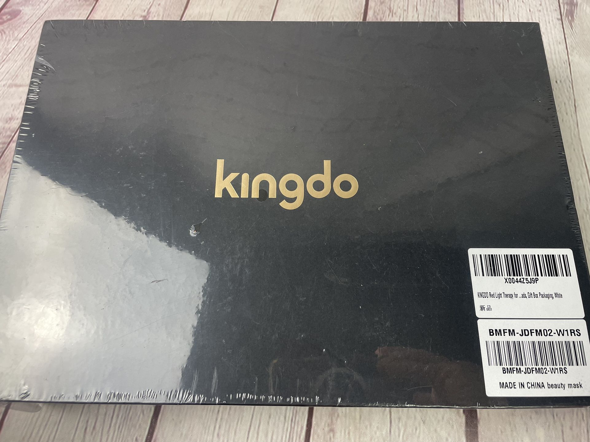 KINGDO Red Light Therapy Mask, Cordless Near-infrared 850 Red Light Led Contour