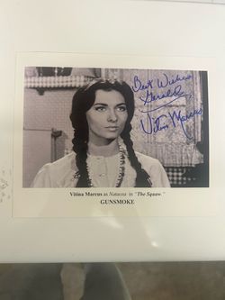 Vitina Marcus Signed Gunsmoke Photo
