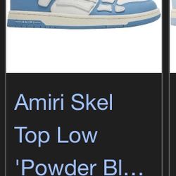 Amiri Skel Top Low “Powder Blue”