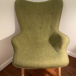 Green Upholstery Accent Armchair