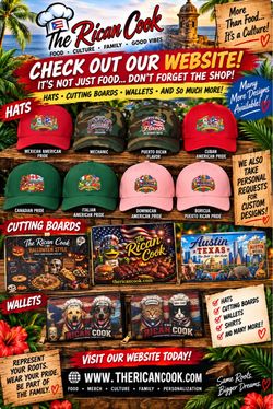 The Rican Cook Merch – Culture, Pride & Custom Designs