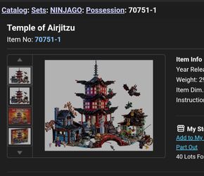 Lego Ninjago 71751 Temple of Airjitzu