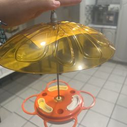 Birds Choice Oriolefest Oriole Bird Feeder w/ Protective Weatherguard, Orange