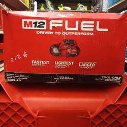 MILWAUKEE M12 FUEL COMPACT BAND SAW.  TOOL ONLY 