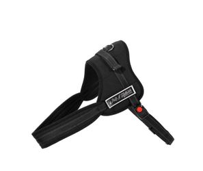 Pets N Style soft leash padded no pull dog harness black large