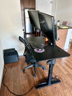 Black Electric Standing Desk