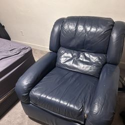 Leather recliner