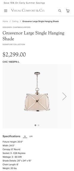 Hanging light fixtures