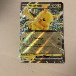Pokemon Prismatic Evolutions Pikachu EX 028