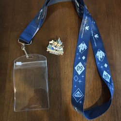 Disney Resort Anniversary Diamond Celebration Lanyard And Pin