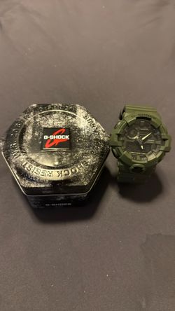 Worn Twice New Casio G SHOCK Shock Proof Army Green