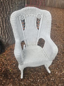 Wicker rocking chair