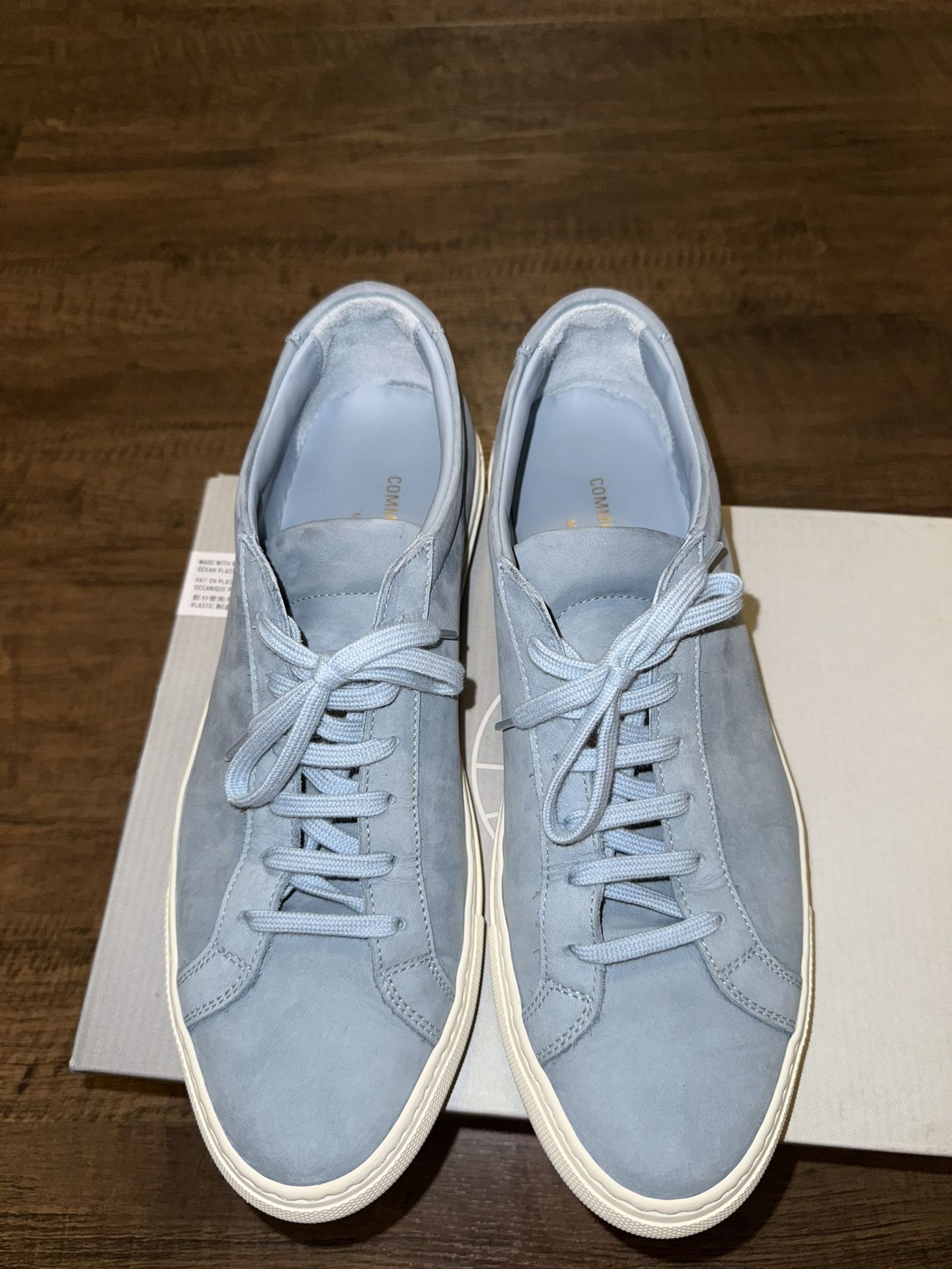 Common Project Achilles Nubuck Suede Powder Blue Sz 41