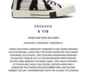 CONVERSE X DRKSHDW TURBODK HI