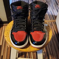 Jordan 1 Patent Bred 100% AUTHENTIC Good Cond. Sz 8.5 $150