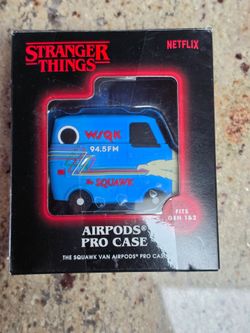 Netflix Stranger Things Airpods Pro Gen. 1 & 2 Case -- Squawk Radio WSQK Van
