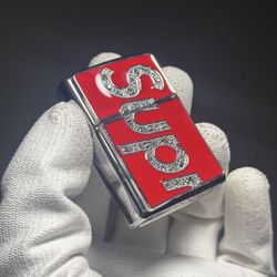 Supreme X Swarovski Zippo