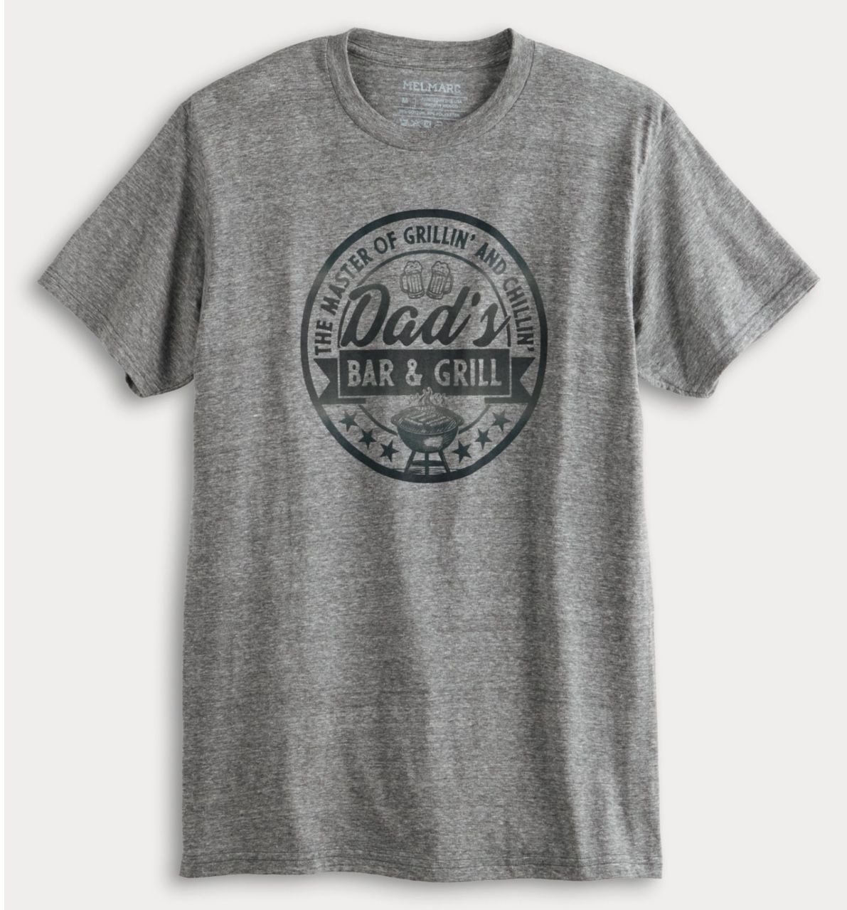 Dad’s Bar & Grill T-Shirt Funny BBQ Father’s Day Gift for Grill Master Size M