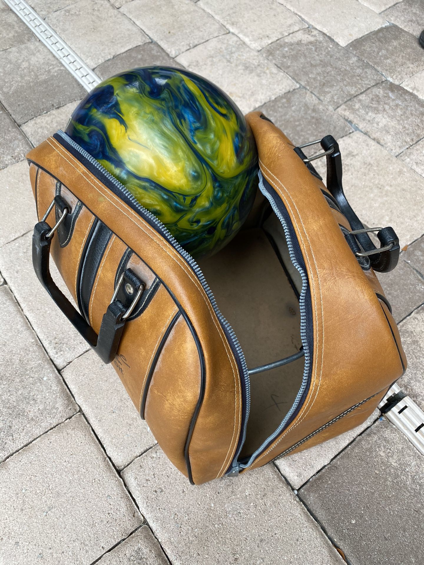 Bowling ball and bag