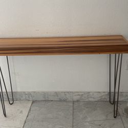 Wood Console Side Table
