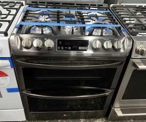 LG 30in Gas Stove Double Oven 4 months Warranty We Are In The Blue Building 🟦