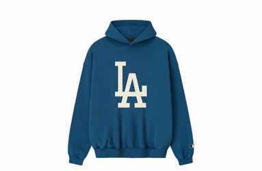 Fear of God Essentials Dodgers Sport Hoodie blue