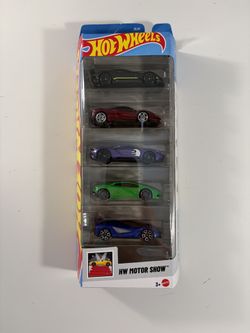 Hot Wheels 5 Pack Motor Show * Exclusive Ferrari