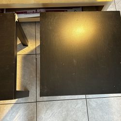 Black set of 4 small tables