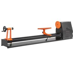 Tabletop Wood Lathe, Dimensions 14x40 inches, Motor Power 0.5 HP 370W, Features Variable Speeds 885/1245/1715/2425 RPM, Includes Chisels, Facepl