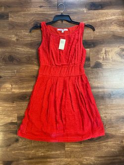 Max Studio Red Sleeveless Mini Dress NWT