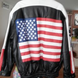 Oscar piel . Perfect Leather. USA  Jacket. Size XL