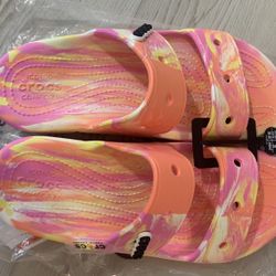 Crocs Marble Sandals Size 9 Women’s / Size 7  Mens