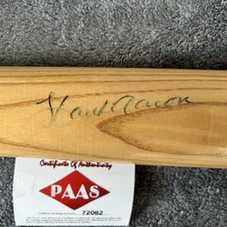 Hank Aaron Signed Baseball Bat Certified