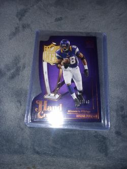 Brand New panini silhouette #2 Adrian Peterson Hand crafted Bronze Die cut #17/49