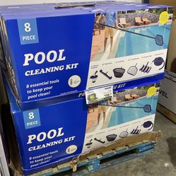 8pc Pool Cleaning Set