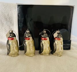 Thomas O’Brien Holiday Collection Vintage Penguin Ornament Set 2006
