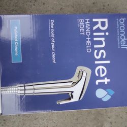 BRONDELL RINSLET HAND-HELD BIDET CHROME FINISH DIAPER SPRAYER PET WASHER
