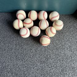 12 -Good Leather Baseballs-Mixed Brands 