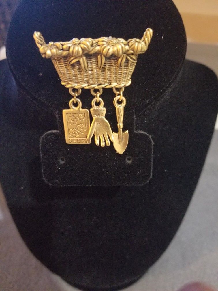Basket Brooch