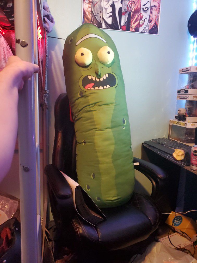 Giant pickle Rick stuffed animal 44 inches long