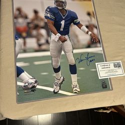 Warren Moon Seahawks Autograph 16 X 20 Picture