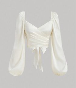white cute top