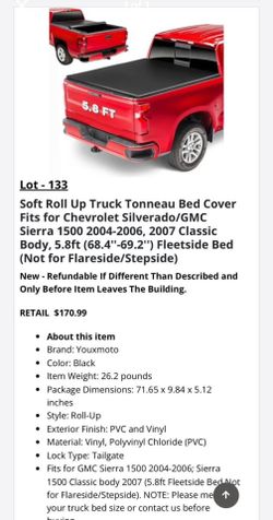 Brand new Tonneau Cover In Box.