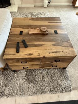 Pottery Barn Coffee Table Blanket Storage